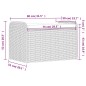 vidaXL Sitzbank mit Stauraum & Kissen Schwarz 80x51x52 cm Poly Rattan vidaXL Sitzbank mit Stauraum & Kissen Schwarz 80x51x52 cm Poly Rattan
