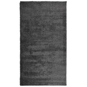 vidaXL Teppich Shaggy Hochflor Modern Anthrazit 60x110 cm