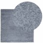 vidaXL Teppich Shaggy Hochflor Modern Blau 160x160 cm vidaXL Teppich Shaggy Hochflor Modern Blau 160x160 cm