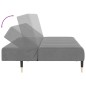 vidaXL Schlafsofa 2-Sitzer Hellgrau Samt vidaXL Schlafsofa 2-Sitzer Hellgrau Samt