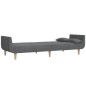 vidaXL Schlafsofa 2-Sitzer mit 2 Kissen Hellgrau Stoff vidaXL Schlafsofa 2-Sitzer mit 2 Kissen Hellgrau Stoff