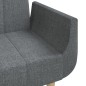 vidaXL Schlafsofa 2-Sitzer mit 2 Kissen Hellgrau Stoff vidaXL Schlafsofa 2-Sitzer mit 2 Kissen Hellgrau Stoff
