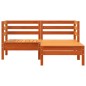 vidaXL Gartensofa 2-Sitzer mit Hocker Wachsbraun Massivholz Kiefer vidaXL Gartensofa 2-Sitzer mit Hocker Wachsbraun Massivholz Kiefer