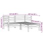 vidaXL Gartensofa 2-Sitzer mit Hocker Wachsbraun Massivholz Kiefer vidaXL Gartensofa 2-Sitzer mit Hocker Wachsbraun Massivholz Kiefer