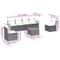 vidaXL 7-tlg. Garten-Sofagarnitur mit Kissen Schwarz Poly Rattan vidaXL 7-tlg. Garten-Sofagarnitur mit Kissen Schwarz Poly Rattan