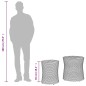 vidaXL Garten-Beistelltische 2 Stk. mit Holzplatte Schwarz Poly Rattan vidaXL Garten-Beistelltische 2 Stk. mit Holzplatte Schwarz Poly Rattan
