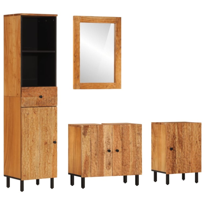 vidaXL 4-tlg. Badmöbel-Set Massivholz Akazie vidaXL 4-tlg. Badmöbel-Set Massivholz Akazie