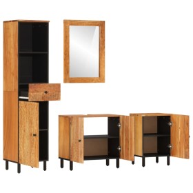 vidaXL 4-tlg. Badmöbel-Set Massivholz Akazie
