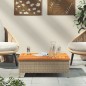 vidaXL Gartentisch Beige 70x70x25 cm Rattan und Akazienholz vidaXL Gartentisch Beige 70x70x25 cm Rattan und Akazienholz