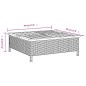 vidaXL Gartentisch Beige 70x70x25 cm Rattan und Akazienholz vidaXL Gartentisch Beige 70x70x25 cm Rattan und Akazienholz