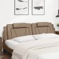 vidaXL Kopfteil-Kissen Cappuccino-Braun 200 cm Kunstleder vidaXL Kopfteil-Kissen Cappuccino-Braun 200 cm Kunstleder