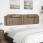 vidaXL Kopfteil-Kissen Cappuccino-Braun 200 cm Kunstleder vidaXL Kopfteil-Kissen Cappuccino-Braun 200 cm Kunstleder