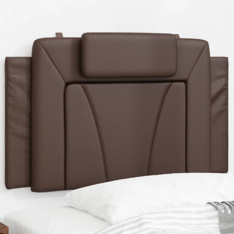 vidaXL Kopfteil-Kissen Braun 80 cm Kunstleder vidaXL Kopfteil-Kissen Braun 80 cm Kunstleder