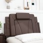 vidaXL Kopfteil-Kissen Braun 80 cm Kunstleder vidaXL Kopfteil-Kissen Braun 80 cm Kunstleder