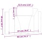 vidaXL Kopfteil-Kissen Braun 80 cm Kunstleder vidaXL Kopfteil-Kissen Braun 80 cm Kunstleder