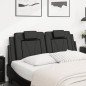 vidaXL Kopfteil-Kissen Schwarz 120 cm Kunstleder