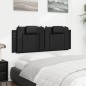 vidaXL Kopfteil-Kissen Schwarz 120 cm Kunstleder