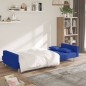 vidaXL Schlafsofa 2-Sitzer mit 2 Kissen Blau Stoff vidaXL Schlafsofa 2-Sitzer mit 2 Kissen Blau Stoff