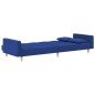 vidaXL Schlafsofa 2-Sitzer mit 2 Kissen Blau Stoff vidaXL Schlafsofa 2-Sitzer mit 2 Kissen Blau Stoff