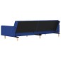 vidaXL Schlafsofa 2-Sitzer mit 2 Kissen Blau Stoff vidaXL Schlafsofa 2-Sitzer mit 2 Kissen Blau Stoff