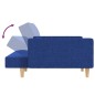 vidaXL Schlafsofa 2-Sitzer mit 2 Kissen Blau Stoff vidaXL Schlafsofa 2-Sitzer mit 2 Kissen Blau Stoff
