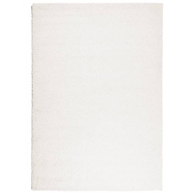 vidaXL Teppich Shaggy Hochflor Modern Creme 160x230 cm