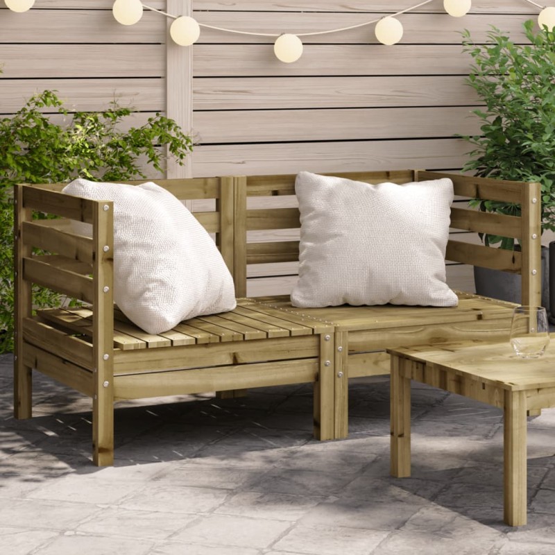vidaXL Garten-Ecksofas 2 Stk. Kiefernholz Imprägniert vidaXL Garten-Ecksofas 2 Stk. Kiefernholz Imprägniert