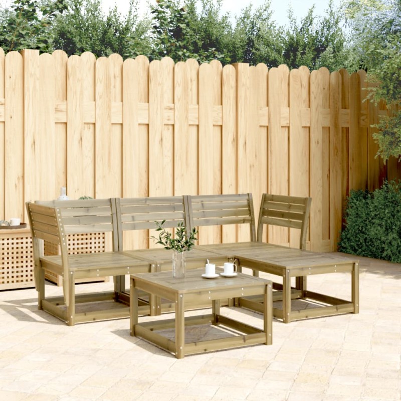 vidaXL 4-tlg. Garten-Lounge-Set Kiefernholz Imprägniert vidaXL 4-tlg. Garten-Lounge-Set Kiefernholz Imprägniert