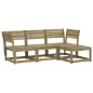 vidaXL 4-tlg. Garten-Lounge-Set Kiefernholz Imprägniert vidaXL 4-tlg. Garten-Lounge-Set Kiefernholz Imprägniert
