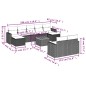 vidaXL 10-tlg. Garten-Sofagarnitur mit Kissen Schwarz Poly Rattan vidaXL 10-tlg. Garten-Sofagarnitur mit Kissen Schwarz Poly Rattan
