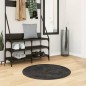 vidaXL Teppich Shaggy Hochflor Modern Anthrazit Ø 80 cm vidaXL Teppich Shaggy Hochflor Modern Anthrazit Ø 80 cm