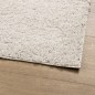 vidaXL Teppich Shaggy Hochflor Modern Creme 140x200 cm vidaXL Teppich Shaggy Hochflor Modern Creme 140x200 cm
