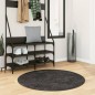 vidaXL Teppich Shaggy Hochflor Modern Anthrazit Ø 100 cm vidaXL Teppich Shaggy Hochflor Modern Anthrazit Ø 100 cm
