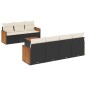 vidaXL 8-tlg. Garten-Sofagarnitur mit Kissen Schwarz Poly Rattan vidaXL 8-tlg. Garten-Sofagarnitur mit Kissen Schwarz Poly Rattan