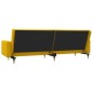 vidaXL Schlafsofa 2-Sitzer mit 2 Kissen Gelb Samt vidaXL Schlafsofa 2-Sitzer mit 2 Kissen Gelb Samt