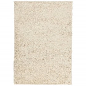 vidaXL Teppich Shaggy Hochflor Modern Golden 160x230 cm