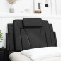 vidaXL Kopfteil-Kissen Schwarz 80 cm Kunstleder
