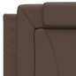 vidaXL Kopfteil-Kissen Braun 100 cm Kunstleder