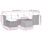 vidaXL 7-tlg. Garten-Sofagarnitur mit Kissen Beige Poly Rattan vidaXL 7-tlg. Garten-Sofagarnitur mit Kissen Beige Poly Rattan