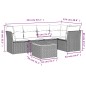 vidaXL 6-tlg. Garten-Sofagarnitur mit Kissen Beige Poly Rattan vidaXL 6-tlg. Garten-Sofagarnitur mit Kissen Beige Poly Rattan