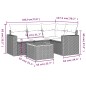 vidaXL 5-tlg. Garten-Sofagarnitur mit Kissen Grau Poly Rattan vidaXL 5-tlg. Garten-Sofagarnitur mit Kissen Grau Poly Rattan