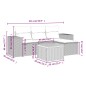 vidaXL 5-tlg. Garten-Sofagarnitur mit Kissen Grau Poly Rattan vidaXL 5-tlg. Garten-Sofagarnitur mit Kissen Grau Poly Rattan
