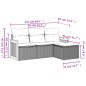 vidaXL 4-tlg. Garten-Sofagarnitur mit Kissen Schwarz Poly Rattan vidaXL 4-tlg. Garten-Sofagarnitur mit Kissen Schwarz Poly Rattan