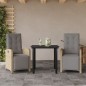 vidaXL 3-tlg. Bistro-Set mit Kissen Beige Poly Rattan vidaXL 3-tlg. Bistro-Set mit Kissen Beige Poly Rattan