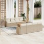 vidaXL 9-tlg. Garten-Sofagarnitur mit Kissen Beige Poly Rattan vidaXL 9-tlg. Garten-Sofagarnitur mit Kissen Beige Poly Rattan