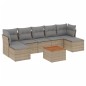 vidaXL 8-tlg. Garten-Sofagarnitur mit Kissen Beige Poly Rattan vidaXL 8-tlg. Garten-Sofagarnitur mit Kissen Beige Poly Rattan