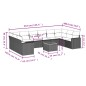 vidaXL 11-tlg. Garten-Sofagarnitur mit Kissen Beige Poly Rattan vidaXL 11-tlg. Garten-Sofagarnitur mit Kissen Beige Poly Rattan