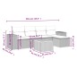 vidaXL 6-tlg. Garten-Sofagarnitur mit Kissen Schwarz Poly Rattan vidaXL 6-tlg. Garten-Sofagarnitur mit Kissen Schwarz Poly Rattan