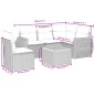 vidaXL 6-tlg. Garten-Sofagarnitur mit Kissen Beige Poly Rattan vidaXL 6-tlg. Garten-Sofagarnitur mit Kissen Beige Poly Rattan