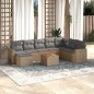 vidaXL 9-tlg. Garten-Sofagarnitur mit Kissen Beige Poly Rattan vidaXL 9-tlg. Garten-Sofagarnitur mit Kissen Beige Poly Rattan